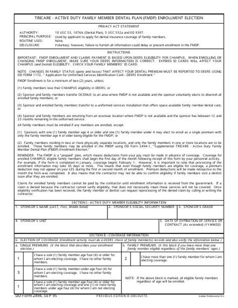 Dd Form 2494 Fill Out Sign Online And Download Fillable Pdf