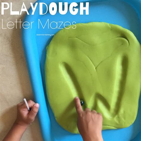 Playdough Letter Mazes Playdough Letters Letter Maze Playdough