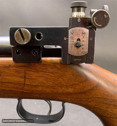 Winchester Model 52 22cal 28bbl Bull Bbl Lyman Redfield Sights