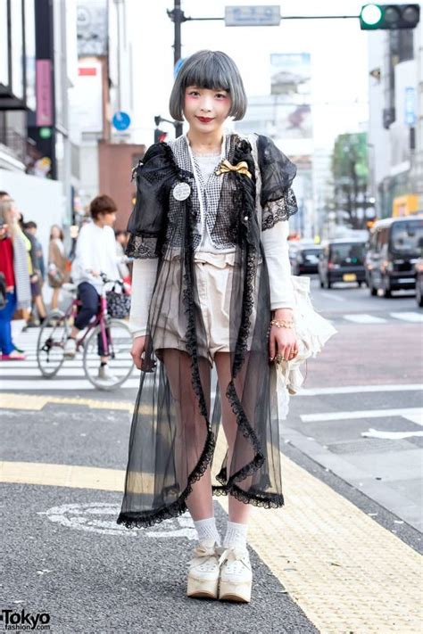 21 Year Old Eri On The Street In Harajuku With A Pastel Bob Hairstyle