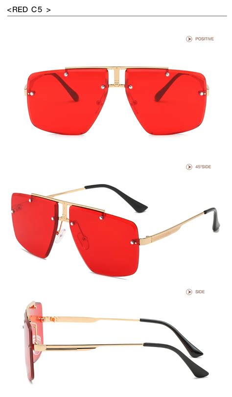 retro men s luxury brand oversized classic sunglasses ladies retro square glasses uv400 mirror