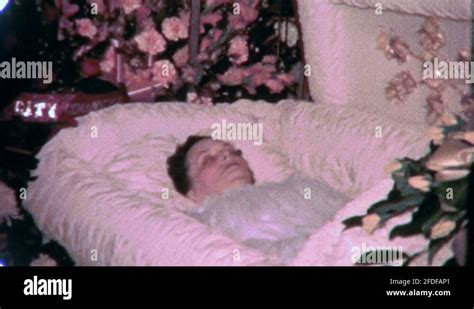 Dead Body Woman Funeral Casket Death Burial 1960s Vintage Film Home