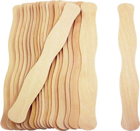 200 Pcs Jumbo Wooden Craft Sticks Pack Bulk Popsicle
