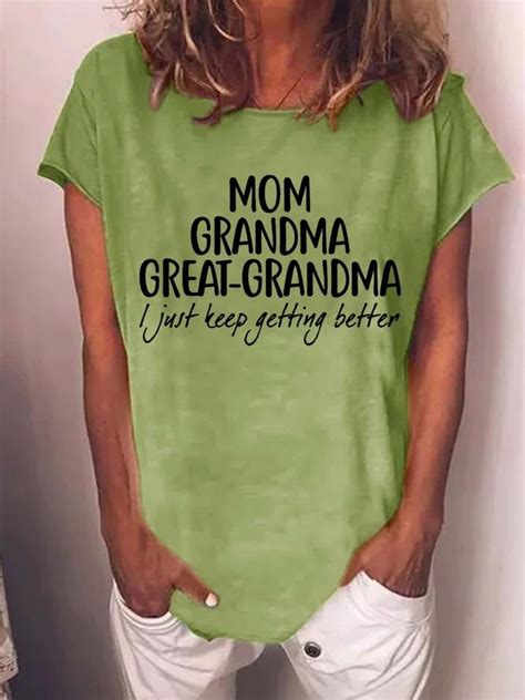 T For Great Grandma Mom Grandma Great Grandma Womens T Shirt T