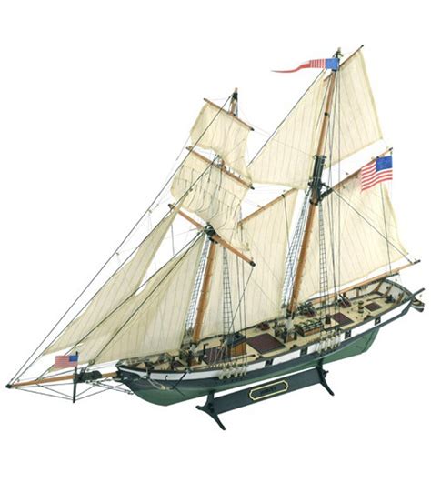 American Schooner Harvey 160 Wooden Model Ship Kit