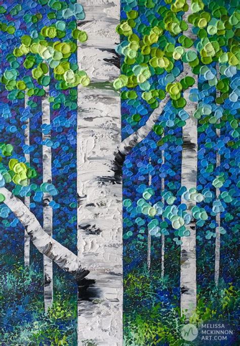 Birch Forest 48x36 Melissa Mckinnon Art