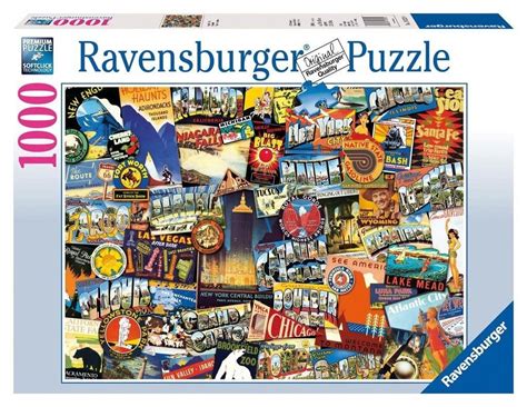 Road Trip Usa 1000 Piece Jigsaw Puzzle Road Trip Usa Ravensburger