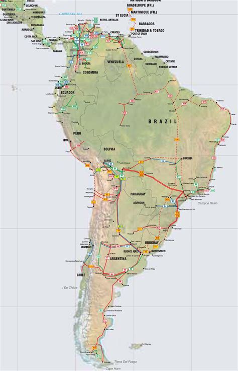 The united states of america is a large country in north america, often referred to as the usa, the u.s., the united states, the united states of america, the states, or simply america. Central America, Caribbean and South America Pipelines map ...