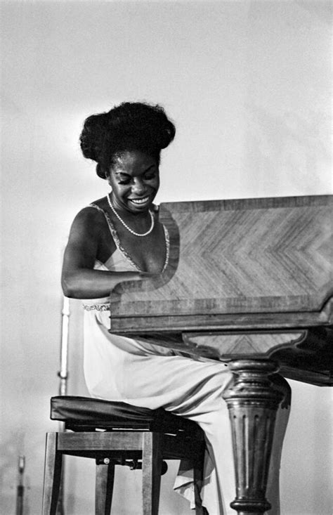 Nina Simone Playing The Piano 1965 Photographic Print For Sale