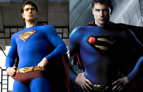 Tom Welling Smallville And Brandon Routh Renfilent The Cape Of Superman Soon Henry Cavill
