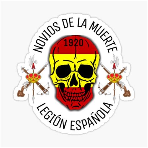 spanish legion sticker by serafindesign redbubble