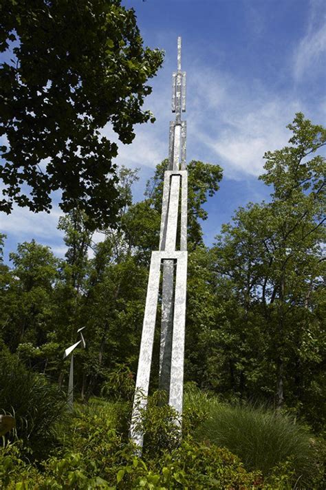 Kinetic Sculpture Gravity Tower Jeff Kahn Aluminum Stainless Steel