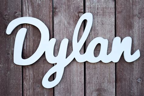 Dylan Baby Name Wooden Sign Nursery Letters Wooden Letters Etsy
