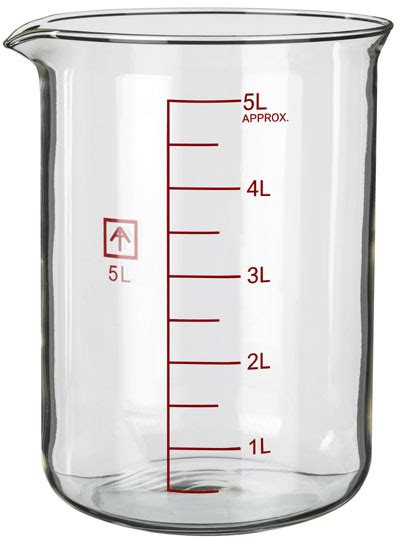 Ai 5l Heavy Wall Glass Beaker For Heated Plates Lab Glassware