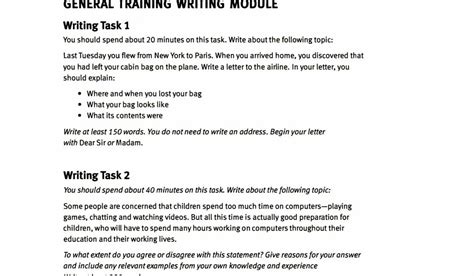 Ielts Gt Writing Task 1 Samples Ielts Deal Vrogue