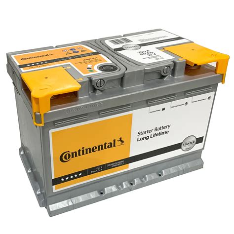 Batteria Auto Continental 80ah 750a 12v Dx Ricambi Auto Smc