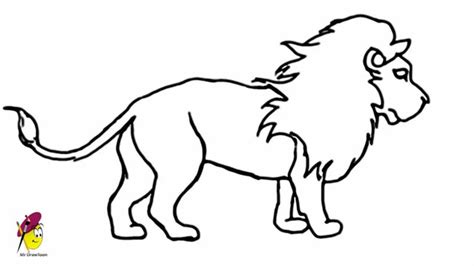 Lion How To Draw A Lion Easy Step By Step Youtube