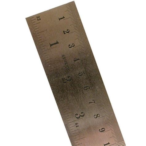 Stainless Steel Rulers Inchmetric 36 Basic Supplies 1 Piece