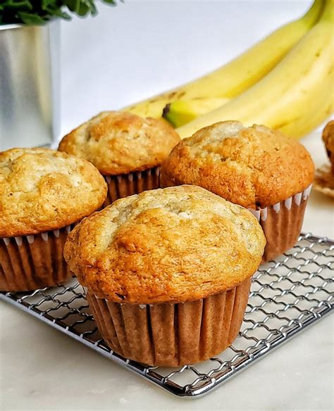 bakery style banana muffins jessie bakes treats