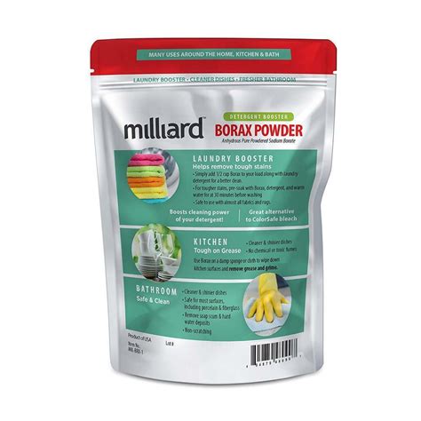 Milliard Borax Powder Pure Multi Purpose Cleaner 1 Lb Bag 1 Pound Ebay