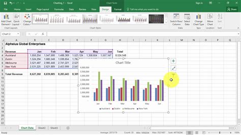 Microsoft Excel 2016 Creating A New Chart From Scratch Youtube