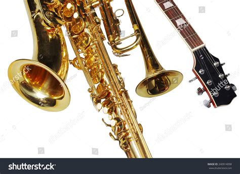 Guitar Sax Trumpet Stock Photo 240914098 Shutterstock