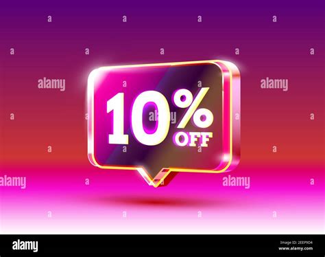 Discount Special Offer 10 Off Sale Flyer Vector Illustration Stock