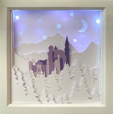 (2) Light up shadow boxes are my new favourite thing to make with my