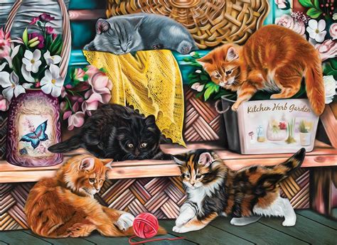 Playful Kittens 1000 Pieces Sunsout Puzzle Warehouse