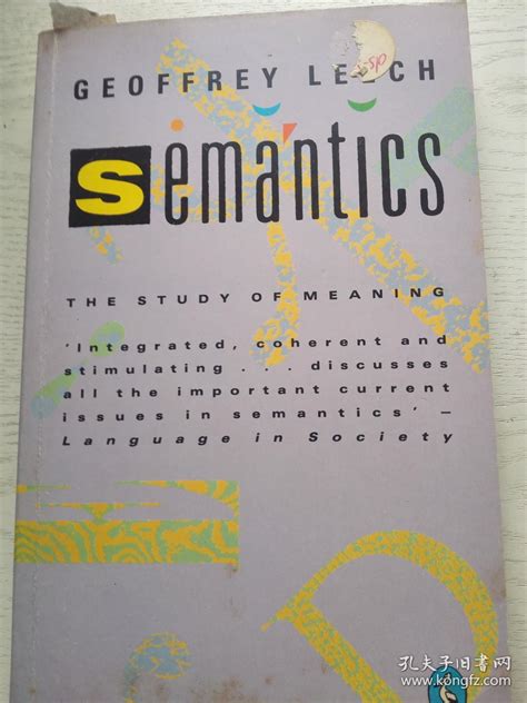Semanticsthe Study Of Meaning （second Edition）geoffrey Leech孔夫子旧书网