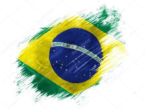 A Bandeira Do Brasil — Fotografia De Stock 23440036