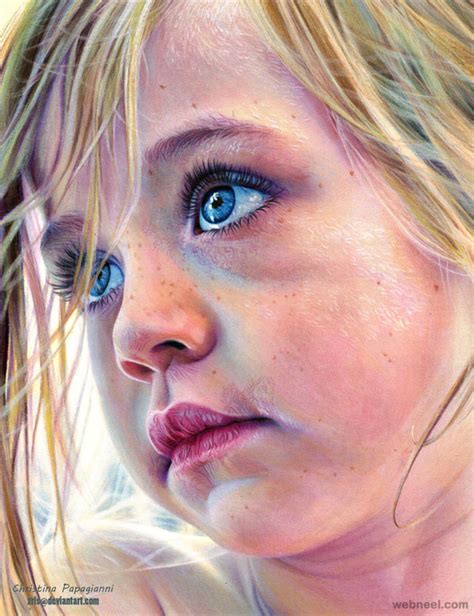 Hyper Realistic Color Pencil Drawing By Christina