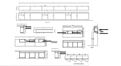 Ben Merry Counter Pantry And Kitchen Furniture Blocks Cad Drawing