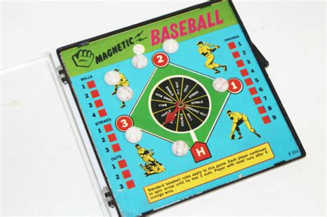 Vintage Rare 1960s Magnetic Baseball Child Guidance Games 894 Handheld