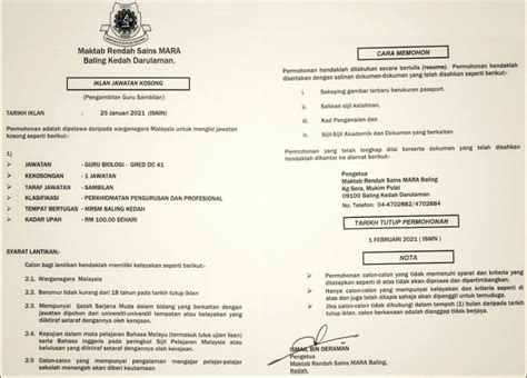 Berikut adalah maklumat tentang cara permohonan dan kemaskini jawatan kosong kerja kerajaan spa8 dengan langkah demi langkah 1. Jawatan Kosong Guru MRSM (Maktab Rendah Sains Mara) Kedah ...