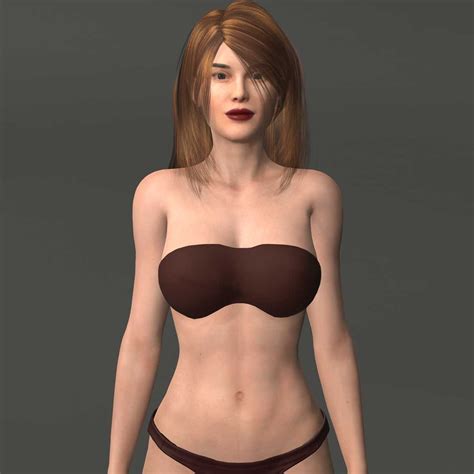 D Bikini Rigged Games Model Turbosquid Hot Sex Picture