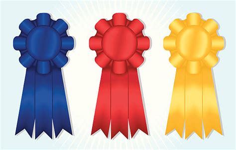 Clip Art Of First Second Third Place Ribbons Illustrations Royalty
