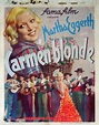 Belgisches Filmplakat von "Die blonde Carmen" ("Carmen blonde", 1935 ...