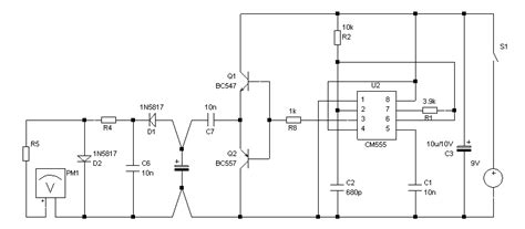 The full electrical schematic diagram of the esr meter is shown in figure. Jednoduchý měřič ESR elektrolytů - Simple ESR meter