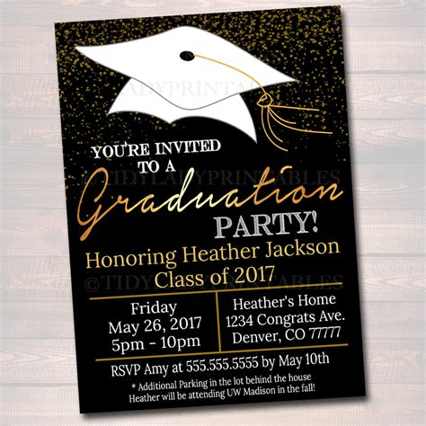 High School Graduation Party Invitations Printable Images And Photos Finder