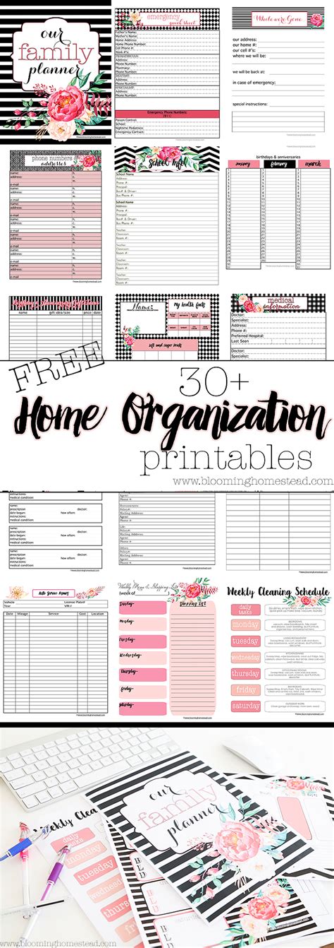 Free Printables For Home Organization