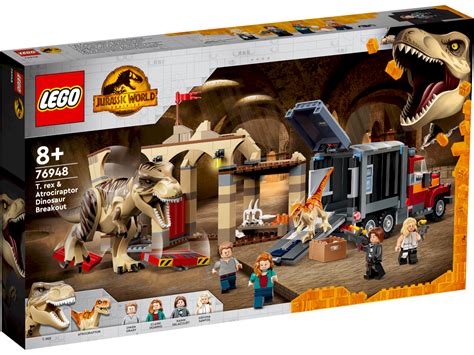Lego Jurassic World 76948 T Rex Och Atrociraptor På Dinosaurflugt