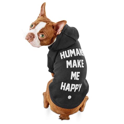 Puppies make me happy normally offers multiple online coupon. Humans Make Me Happy | Dog Hoodie - PETCO Exclusive | Dog hoodie, Happy dogs, Black dog