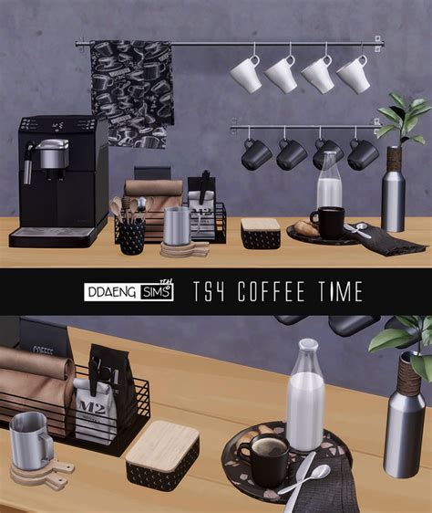 Coffee Time Ddaeng Sims On Patreon In 2021 Sims Sims 4 Cc Coffee
