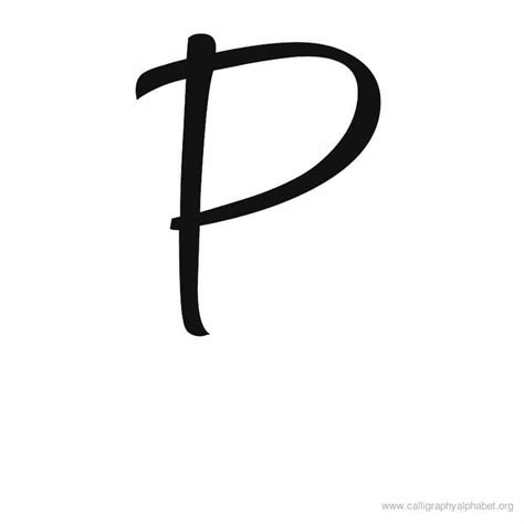 Calligraphy Alphabet Modern P Calligraphy Alphabet Modern P