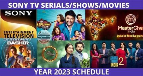 sony tv schedule today 2023 live program serials movie list timings gambaran