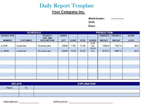 Project Daily Status Report Template 11 Templates Example