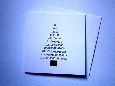 Merry Christmas Binary Code Greeting Card Geek Cards Geek