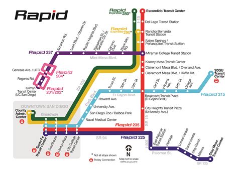 San Diego Transit Map Campus Map