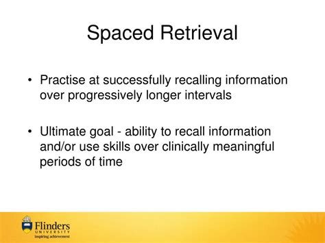 PPT - Once Weekly Spaced Retrieval Training can Lead to Learning in ...